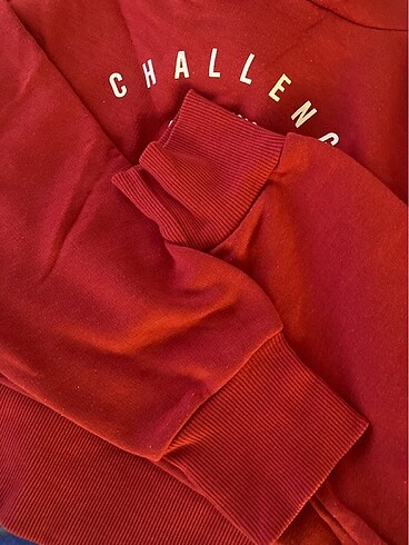 m Beden bordo Renk Sweatshirt