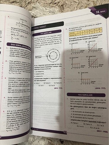 Beden ÇIKMIŞ SORULAR FİZİK TYT AYT