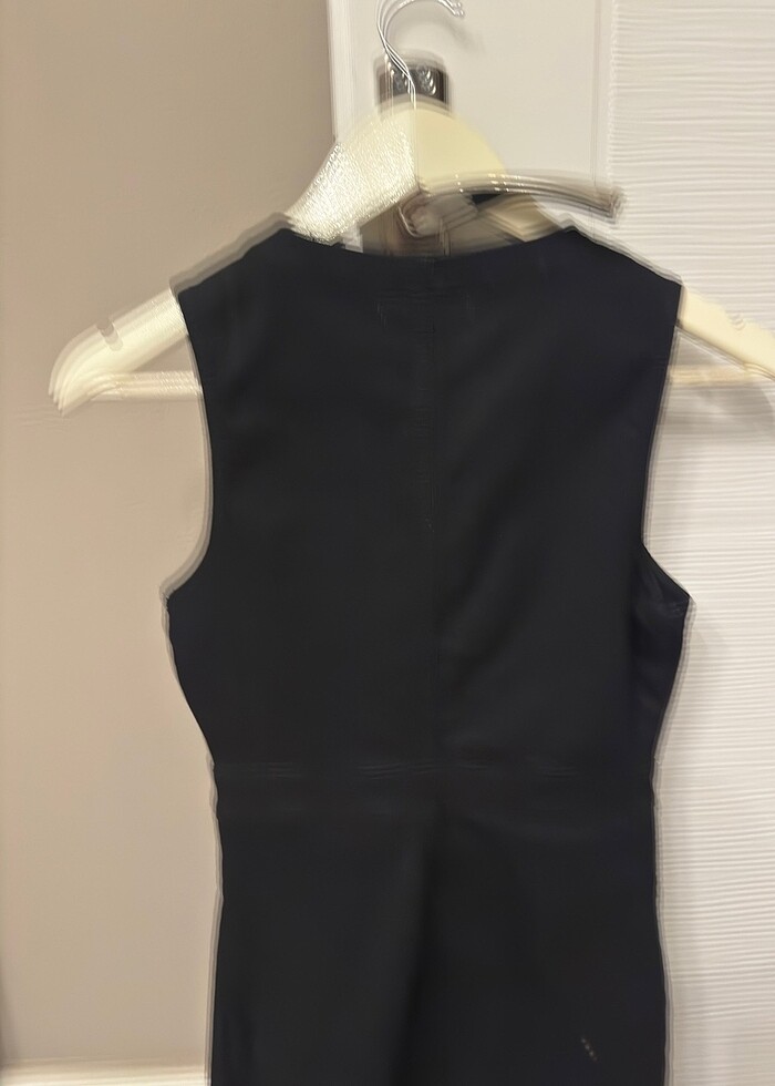 Pull&bear siyah denim elbise - Görsel 4