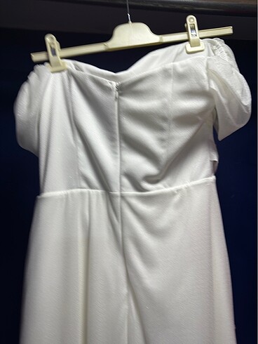 Gelinlik-Nişan-Nikah-Bride Beyaz Abiye Elbise - Görsel 6