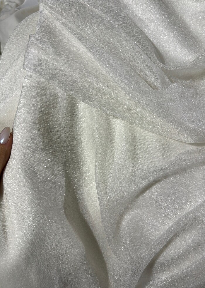 Gelinlik-Nişan-Nikah-Bride Beyaz Abiye Elbise - Görsel 4