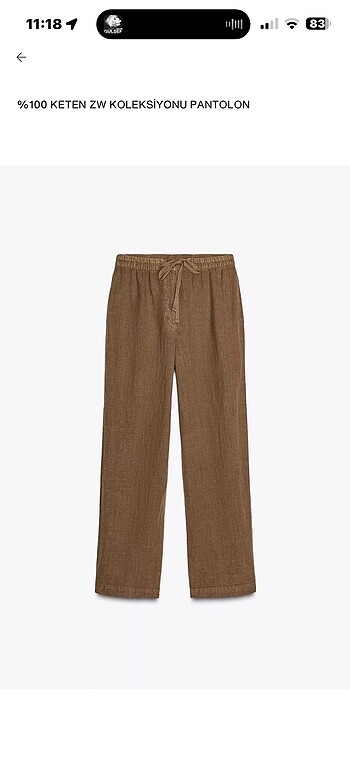 Zara keten pantolon