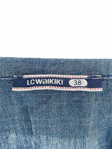 38 Beden mavi Renk LC Waikiki Kısa Elbise %70 İndirimli.