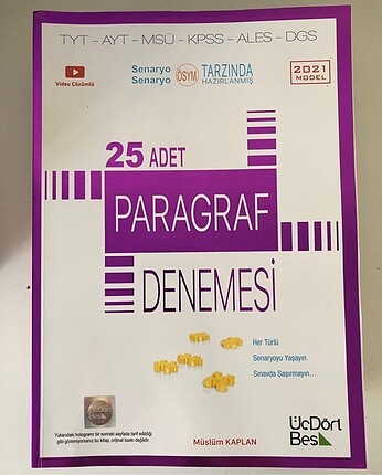 üçdörtbeş yayınları paragraf denemesi