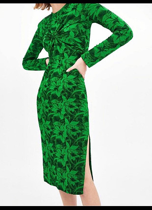 s Beden yeşil Renk Zara elbise 