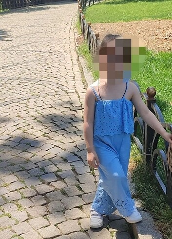 5 Yaş Beden mavi Renk zara tulum