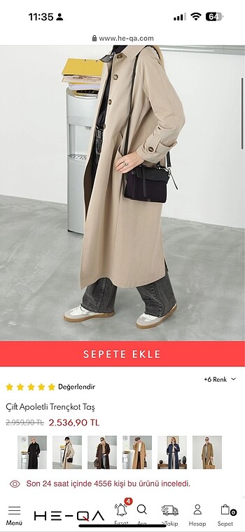 Zara Heqa trençkot