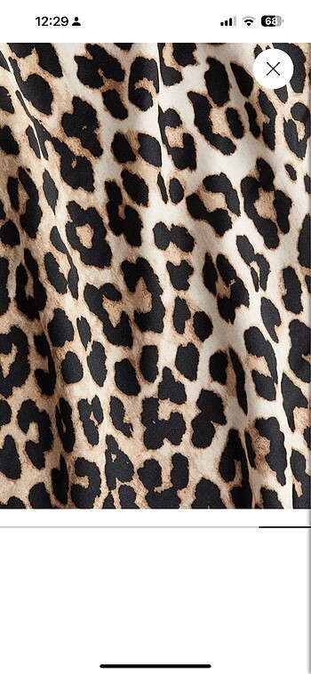 l Beden kahverengi Renk H&M leopar etek
