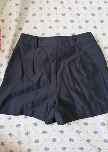 36 Beden Düğmeli Lacivert Mini Şort etek