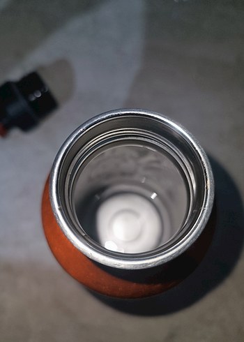 Parlak Kahverengi Çocuk Termos Şişesi - Görsel 5