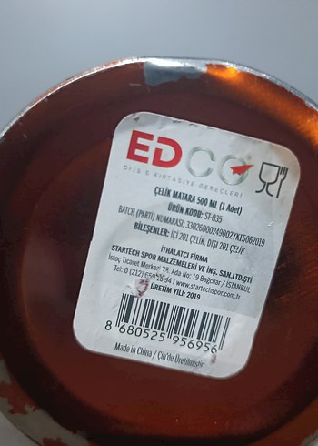 Parlak Kahverengi Çocuk Termos Şişesi - Görsel 6