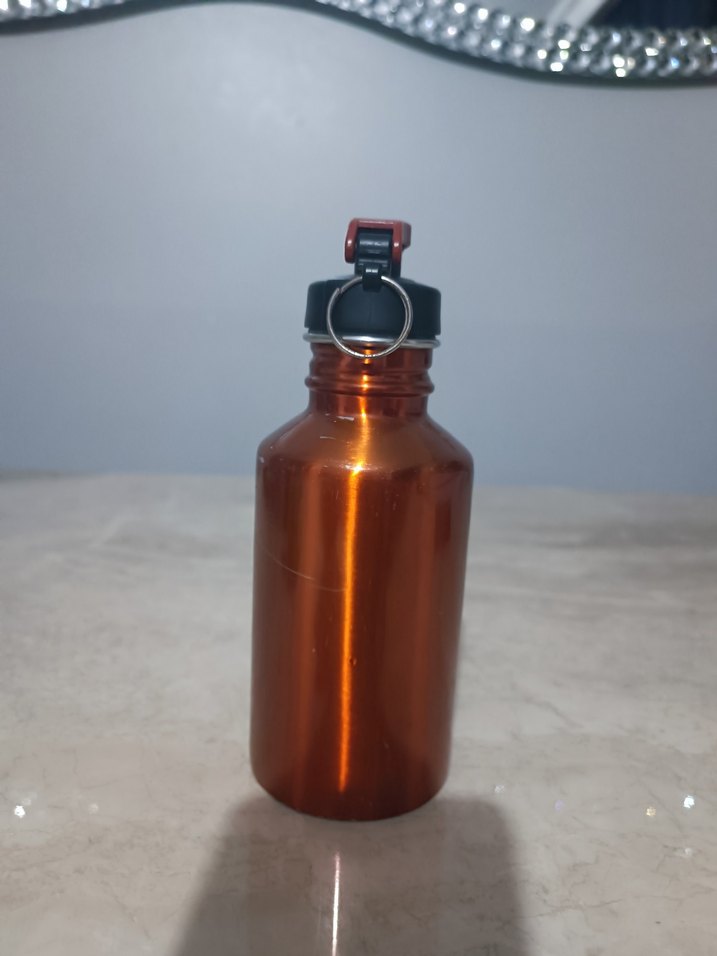 Parlak Kahverengi Çocuk Termos Şişesi - Görsel 2