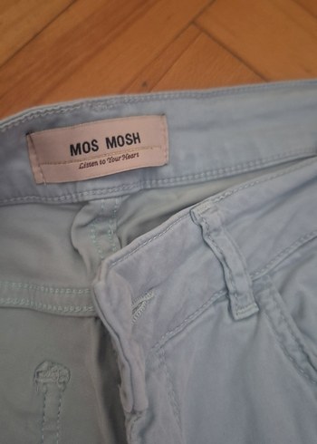 28 Beden mavi Renk Midi Boy Pastel Mavi Kadın Denim Pantolon
