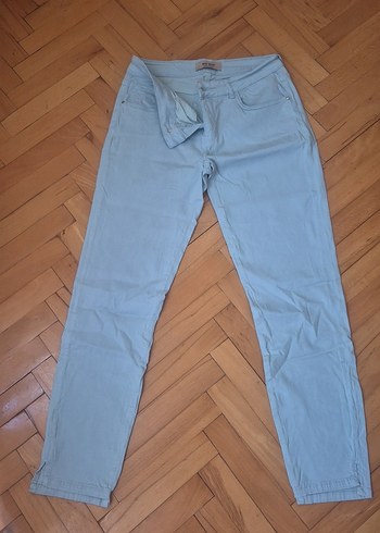 Midi Boy Pastel Mavi Kadın Denim Pantolon