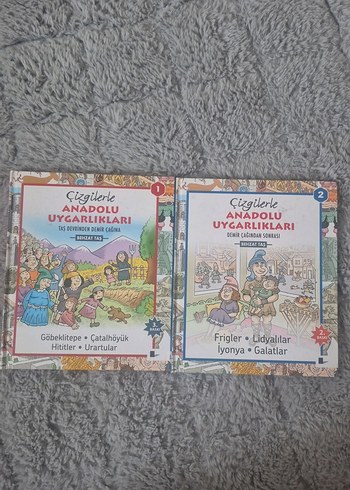 Çizgilerle Anadolu Uygarlıkları Seti 1-2