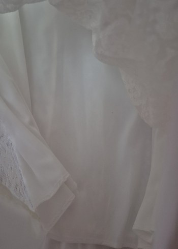 Dantel Detaylı Ekru Kolsuz Midi Elbise - Görsel 6