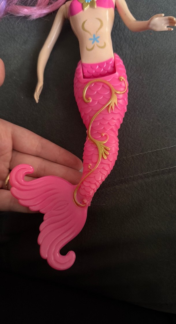 Pembe denizkızı barbie bebek - Görsel 3