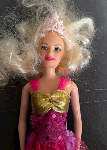 Pembe Parlak Elbiseli Bebek barbie - Görsel 2