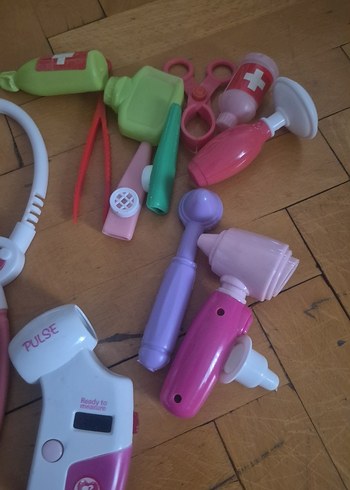 Pastel Pembe sağlık Seti Oyuncakları - Görsel 5