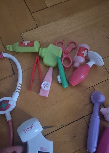Pastel Pembe sağlık Seti Oyuncakları - Görsel 4