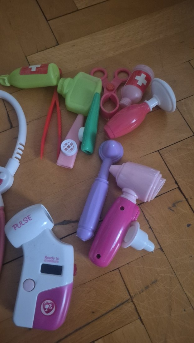 Pastel Pembe sağlık Seti Oyuncakları - Görsel 5