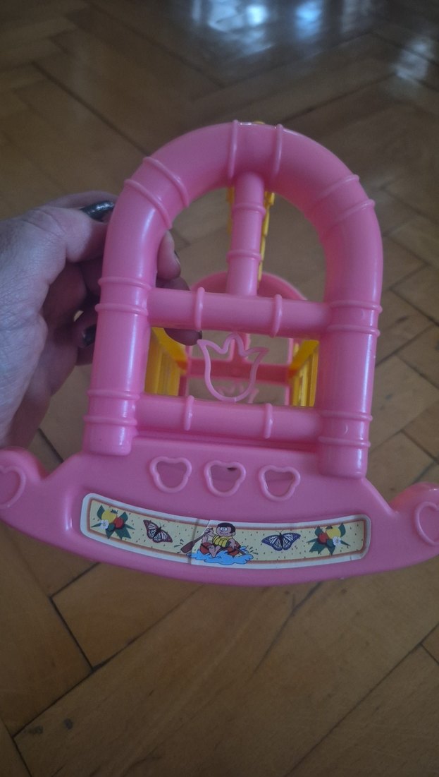 Renkli Pembe Bebek beşiği - Görsel 3