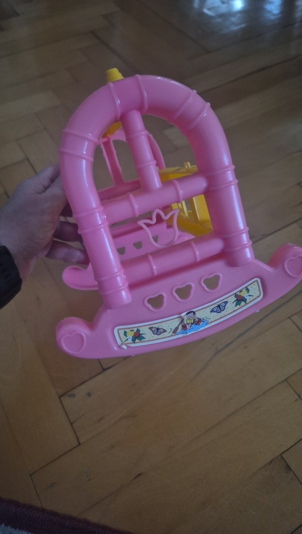 Renkli Pembe Bebek beşiği - Görsel 5