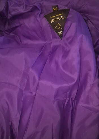 Sarı Gri Batik Desenli Kadın Midi Kaban - Görsel 11