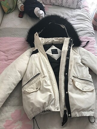 Bershka beyaz / krem mont