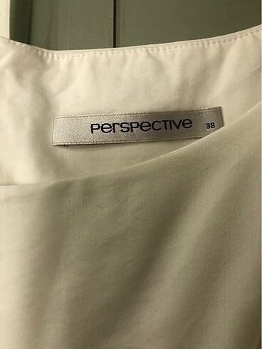 m Beden Perspective beyaz elbise