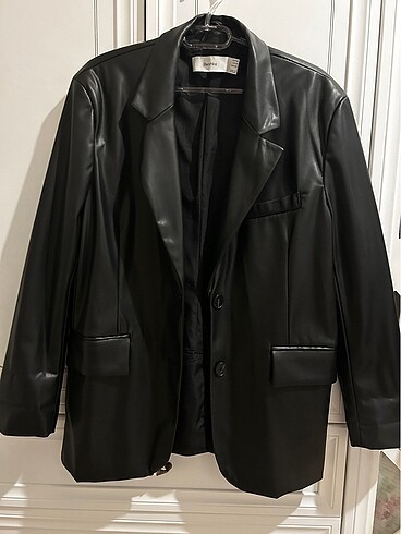 Bershka Deri Blazer Ceket