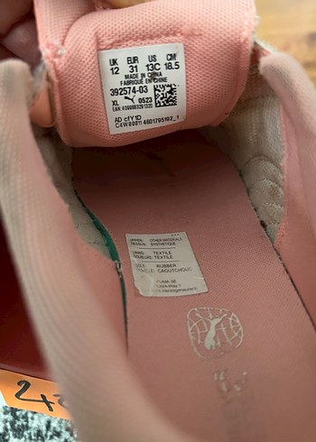 Puma Kız Çocuk Pembe Spor Ayakkabı - Görsel 6