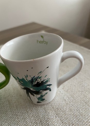 Renkli Yeşil Seramik Kupa Seti - Görsel 4