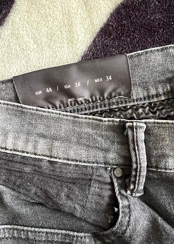 Erkek Gri Denim Pantolon - Görsel 5