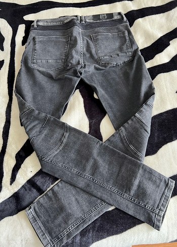 Erkek Gri Denim Pantolon - Görsel 8