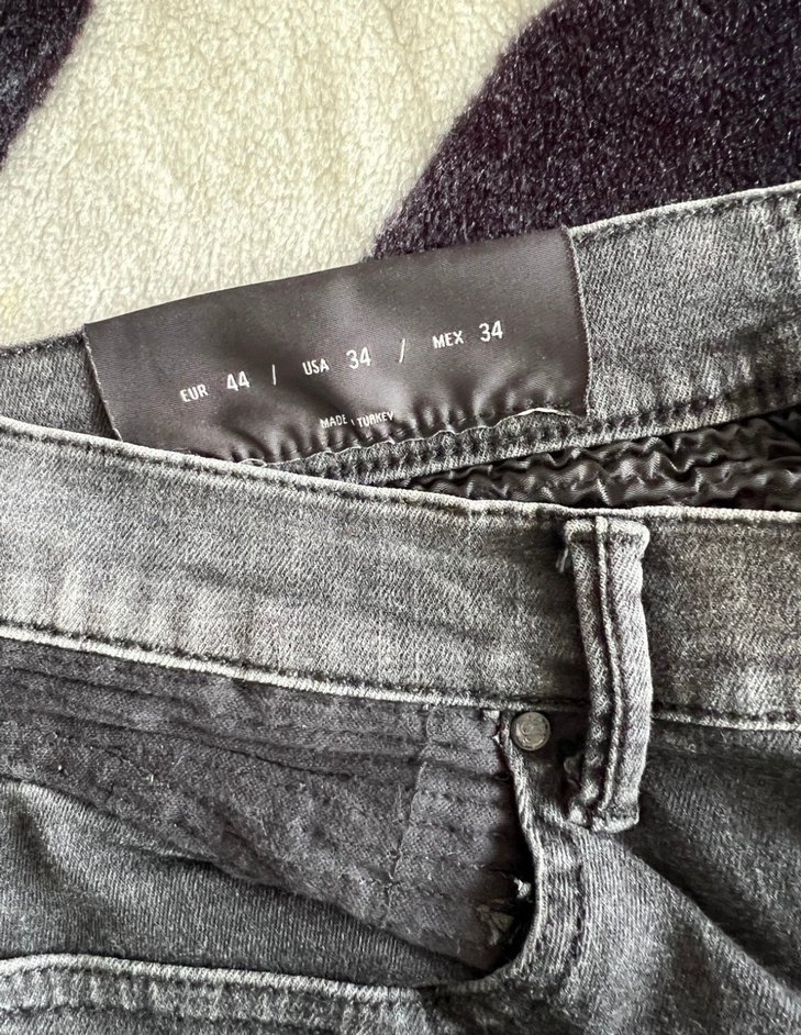 Erkek Gri Denim Pantolon - Görsel 5