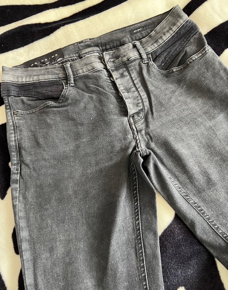 Erkek Gri Denim Pantolon - Görsel 3