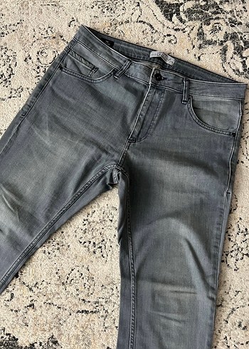 Gri Erkek Denim Pantolon W34/L29 - Görsel 2
