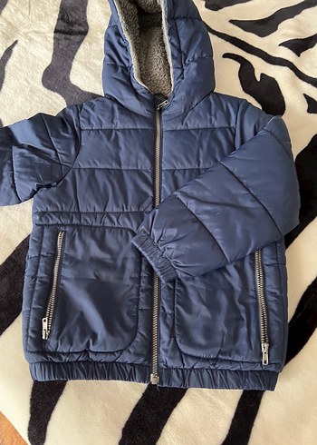 Gri Erkek Çocuk Kapüşonlu Kaban - Görsel 3