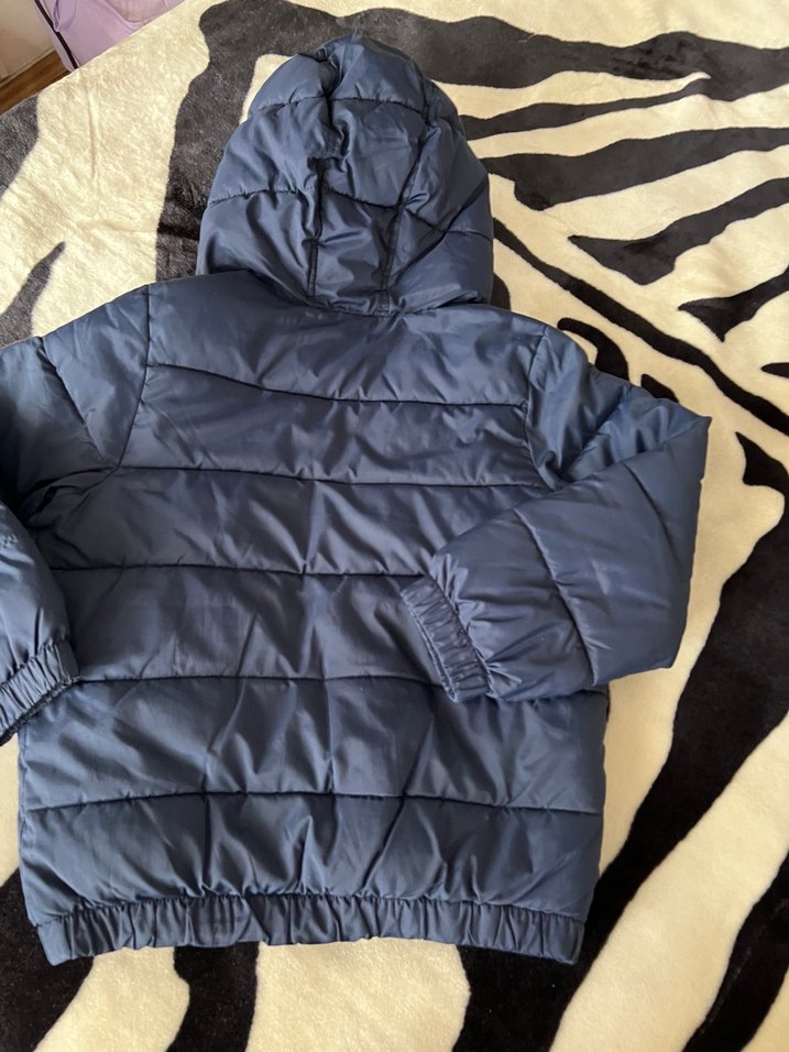 Gri Erkek Çocuk Kapüşonlu Kaban - Görsel 5