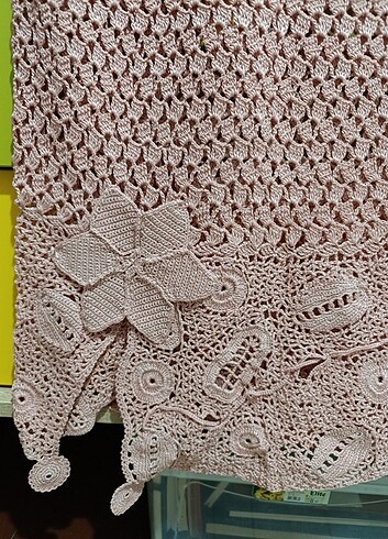 El örgüsü plaj elbisesi  - Görsel 2