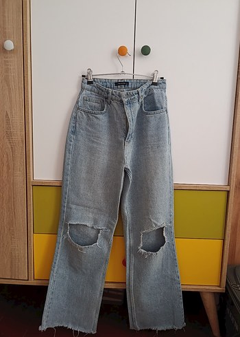 Kadın Mavi Kot Pantolon.