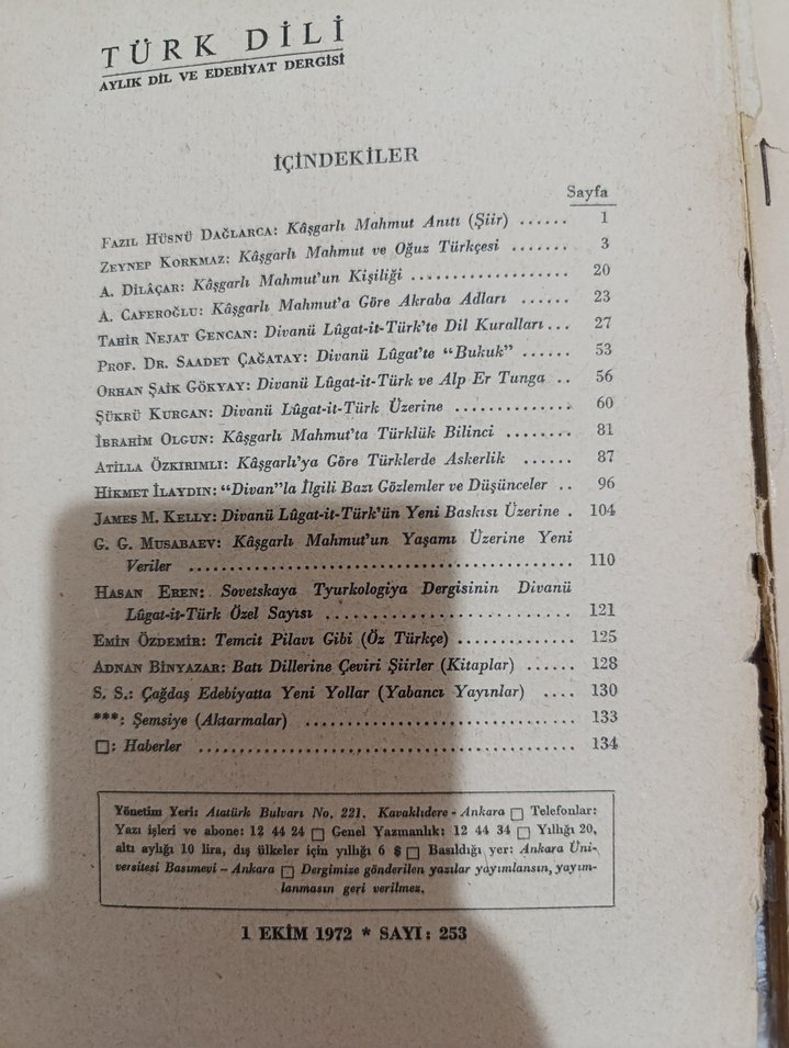 Divanü Lûgat-it-Türk Özel Sayısı Kitap - Görsel 2