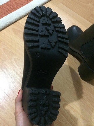 H&M Deri Siyah Bot
