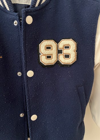 4 Yaş Beden Mavi Erkek Çocuk Düğmeli Street Wear Ceket