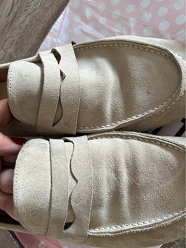 Hakiki deri loafer ayakkabı