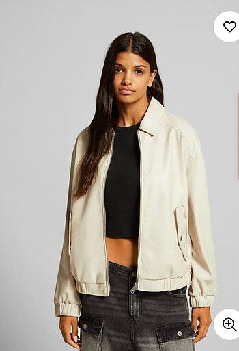 Bershka ceket suni deri