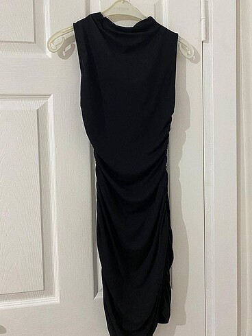 H&M Büzgülü kısa elbise
