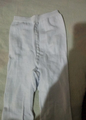 Beyaz Çocuk Külotlu Çorap - Görsel 2