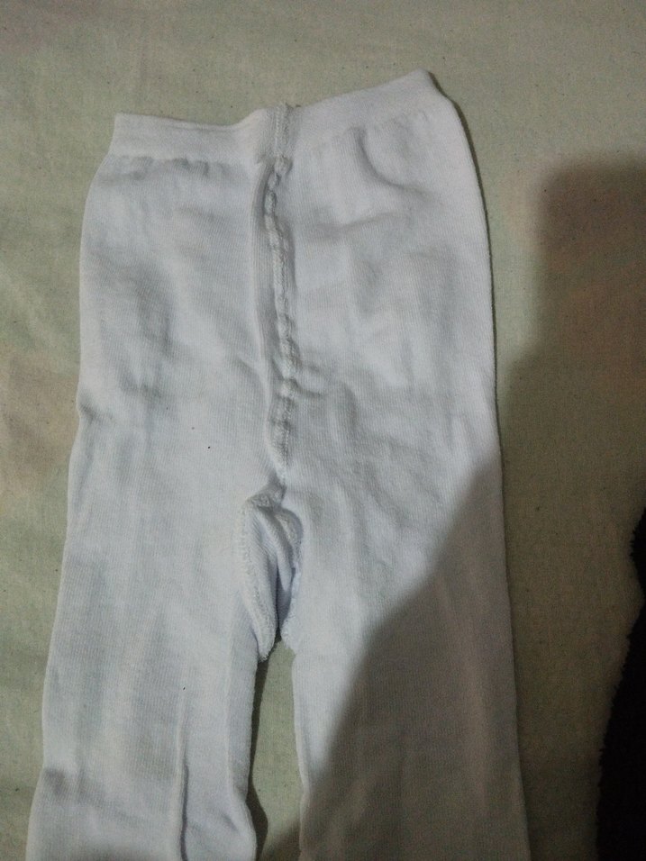 Beyaz Çocuk Külotlu Çorap - Görsel 2